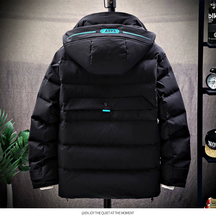 Áo khoác nam mùa đông 2019 áo khoác nam mùa đông mới phần ngắn phiên bản Hàn Quốc của xu hướng áo khoác đệm xuống áo khoác dày - Bông