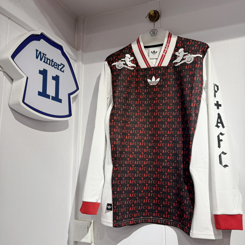 Authentic Adidas Trefoil Premier League Arsenal Places+Faces Collaboration Casual Long-Sleeve Jersey Kc1213