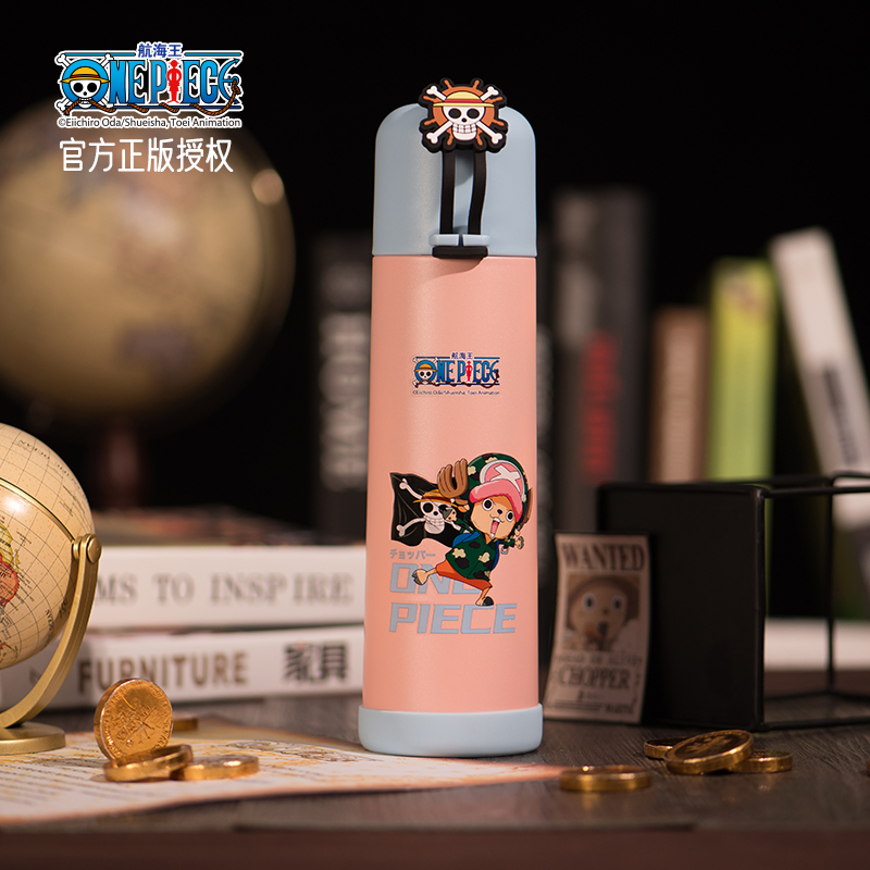 One Piece King Thermos Cup Women with Cup Lid Dual Use Drinking Water Navigation King Cute 304 Stainless Steel Men