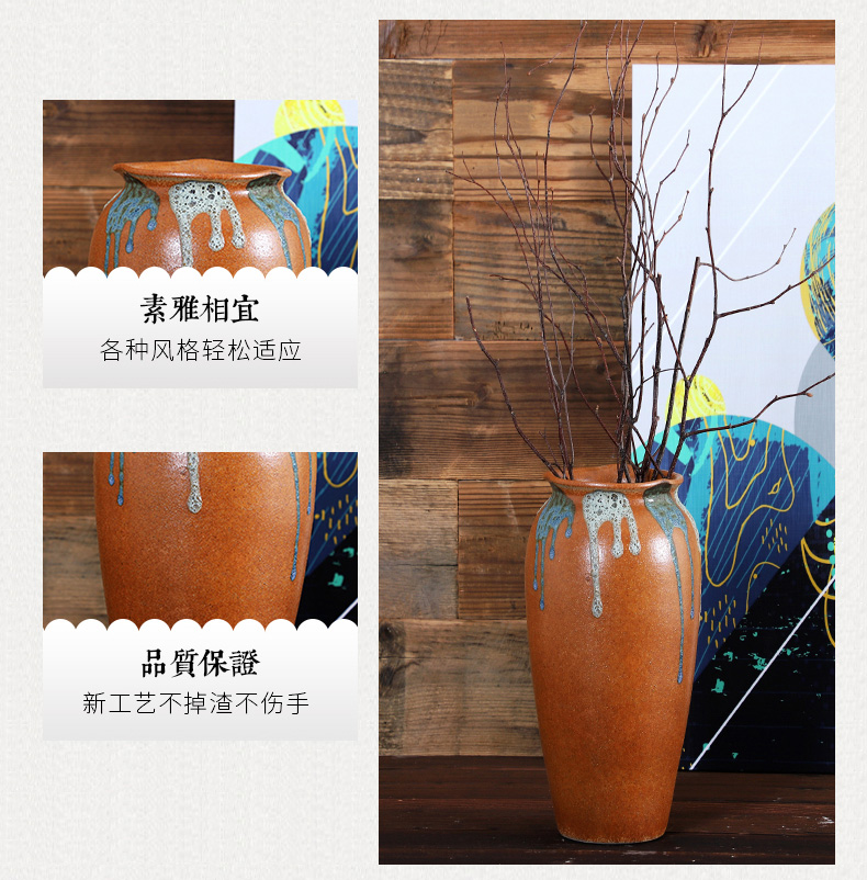 Jingdezhen ceramics vase creative flower arranging flowers hydroponics container flowerpot desktop decorative dried flowers flower arrangement furnishing articles