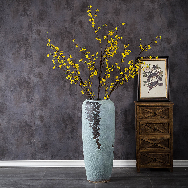 Jingdezhen ceramic vase landing large hotel decoration restoring ancient ways furnishing articles creative chamber POTS dry flower arranging flowers