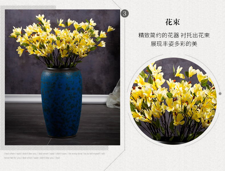 Landing a large ceramic vase furnishing articles contracted and I sitting room dry flower arranging flowers restore ancient ways the hotel villa decoration POTS