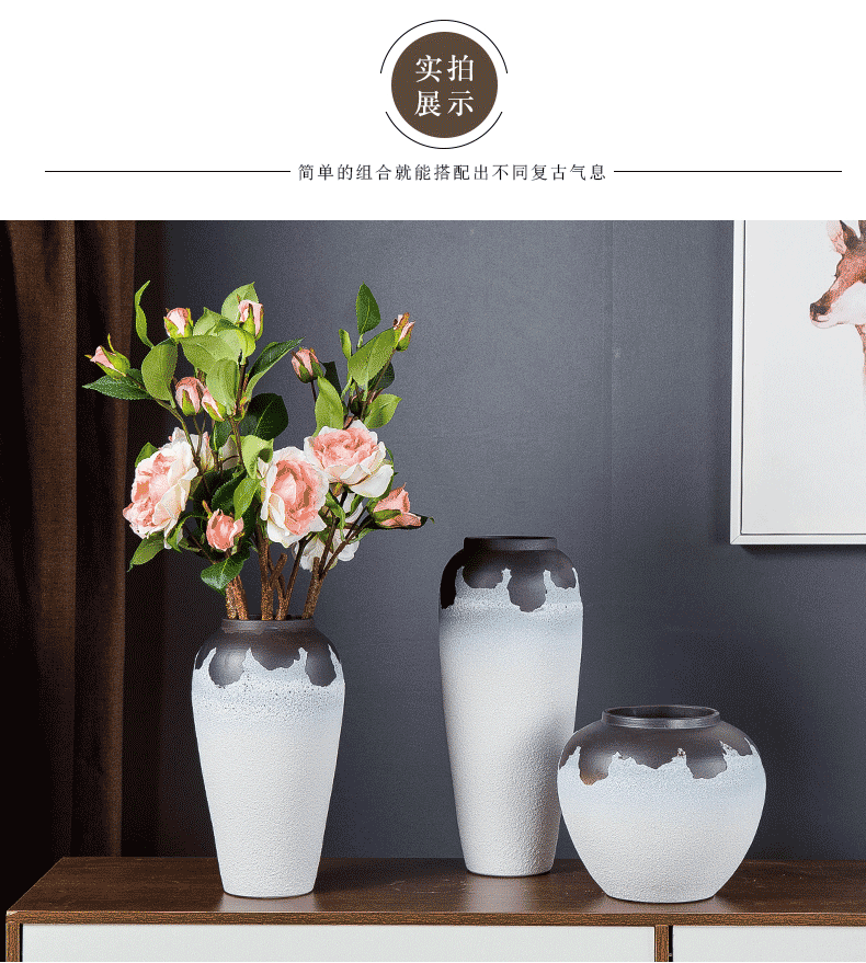 Jingdezhen ceramic vases, small pure and fresh and I household living room TV cabinet furnishing articles furnishing articles wine porch decoration