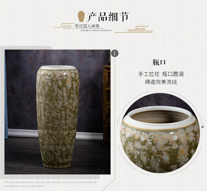 Restoring ancient ways of jingdezhen ceramic big vase landed the dried flower arranging furnishing articles window decoration hotel villa decoration POTS