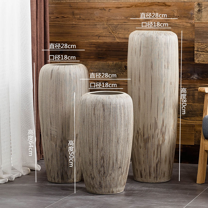 Gagarin ceramic vases, large living room dry flower arranging flowers floor European modern creative furnishing articles