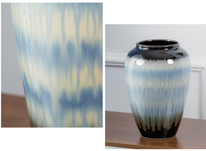 Jingdezhen ceramic vase furnishing articles table dry flower arranging flowers, Chinese style household wine sitting room adornment of I and contracted