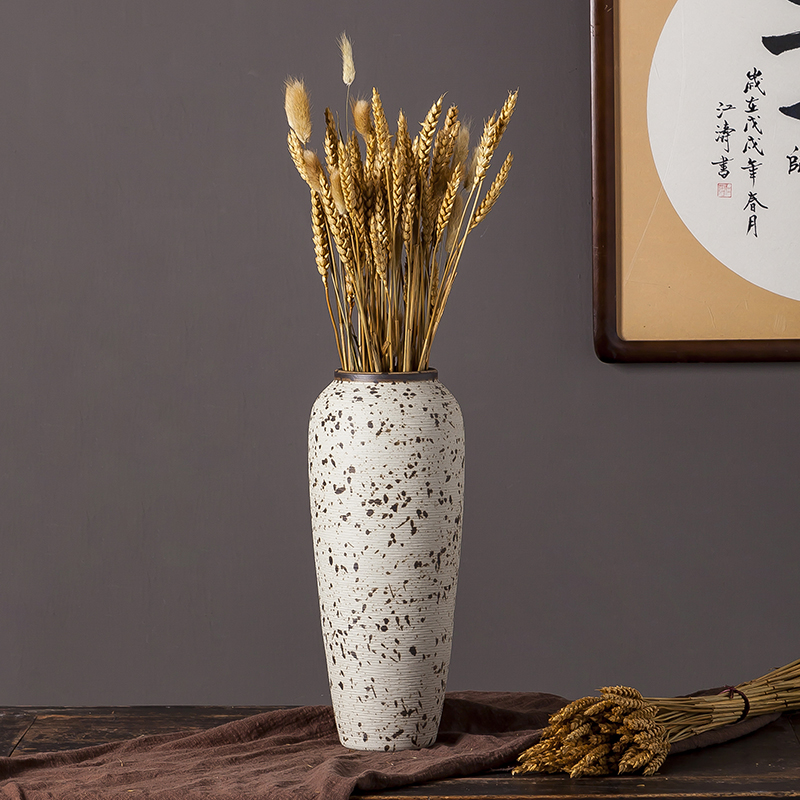 Jingdezhen ceramic vase furnishing articles of I and contracted sitting room porch mesa Chinese style restoring ancient ways zen dried flowers flower arrangement