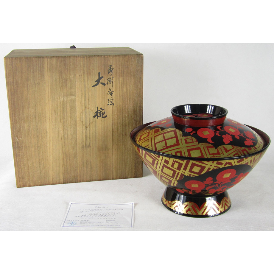 Japan reflux old objects lacquerware Ping An Church of the Hengi Painting the Grand-Blended Box Tea Room Cuisine Tatami Collection