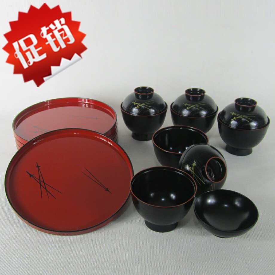 Japan Reflow Old object paint paint paint paint coated with sauce sauce 5 passenger basin 5 pieces of feed and food collection