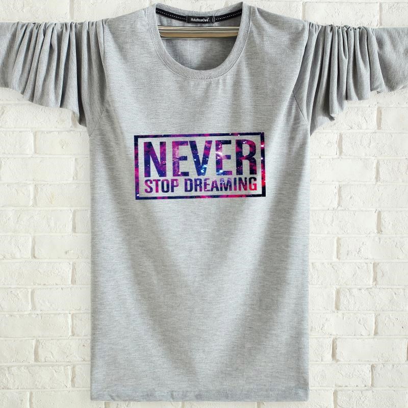 người đứng đầu trung học chạm đáy áo thiếu niên mỏng nam T-shirt dài sleevefat mỡ bông T-cổ áo sinh viên sân lớn trung học cơ sở