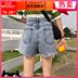 Denim quần short nữ mùa xuân 2020 mới của Hàn Quốc phiên bản của cạnh ròng eo cao tóc mỏng A-từ chic quần đột váy 