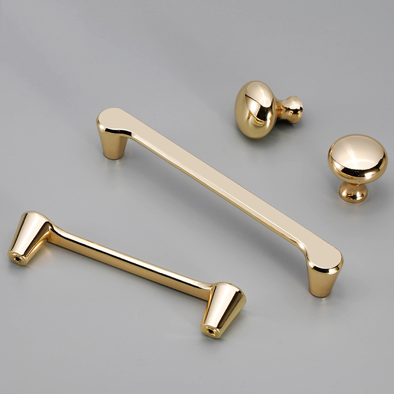Door handle Drawer Gold American modern simple overall cabinet wardrobe door handle Nordic single hole small handle
