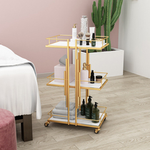 Simple beauty trolley beauty salon special manicure and eyelashes barber shop trolley medical instrument mobile storage rack