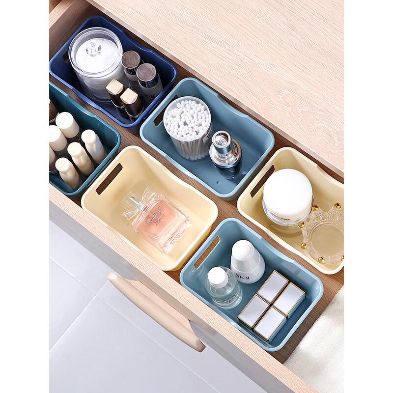 Household Plastic Desktop Storage Box Desk Mini Rectangular Box Storage Box Debris Organization Storage Box