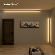 Long wall lamp post-modern simple living room entrance hotel bedside atmosphere light minimalist LED wall corner light