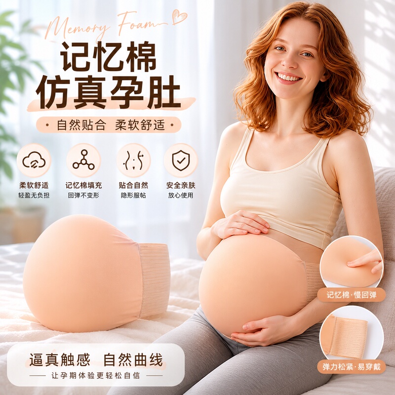 Fake Belly for Pregnant Women, Simulated Pregnancy Performance Props, Pregnant Women with Twins, Extra Large, Lightweight, All-In-One Fake Pregnancy Belly Fake Belly for Pregnant Women, Simulated Pregnancy Performance Props, Pregnant Women with Twins, Extra Large, Lightweight, All-In-One Fake Pregnancy Belly