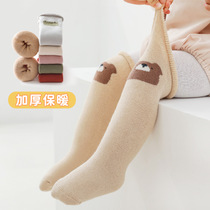 Automne Hiver Nouvel anneau Hair Socks bébé Socks nouveau-nés Baby Long Silo Socks Boy Girl Child Cotton Socks