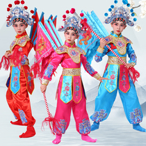 Xiaohe style Daomadan performance costumes childrens Hua Mulan Mu Guiying takes charge of Peking and Henan opera dance performance costumes