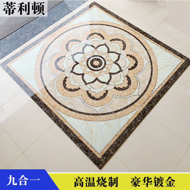 2400X2400 hall living room floor parquet tile Villa hotel puzzle carpet flower puzzle floor tile Cast crystal brick