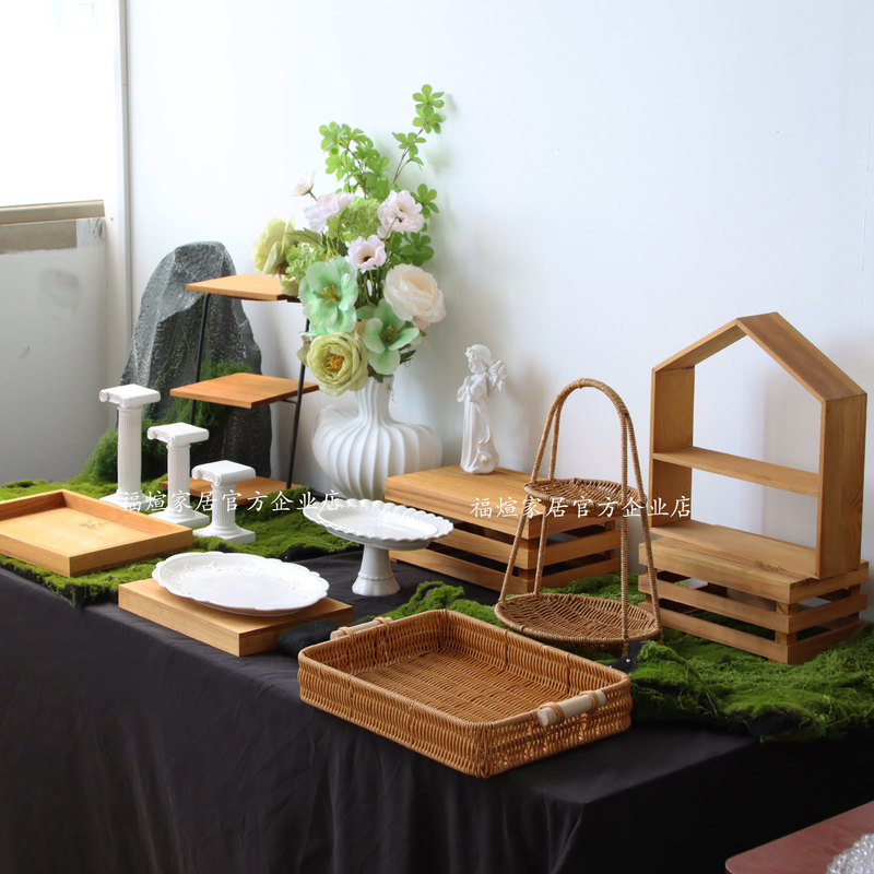 Wooden Display Stand for Outdoor Use, Natural Wood Style, Birthday Party Table Setup, Natural Wood Color, Forest-Themed Dessert Table, Tea Break Decorations Wooden Display Stand for Outdoor Use, Natural Wood Style, Birthday Party Table Setup, Natural Wood Color, Forest-Themed Dessert Table, Tea Break Decorations
