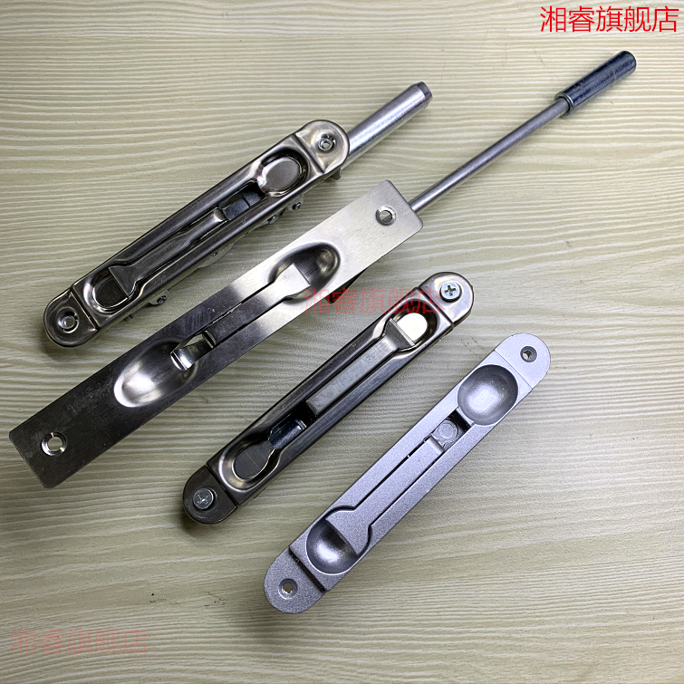 Fireproof door bolt stainless steel fire door bolt primary and secondary door heaven and earth concealed bolt burglar-proof fire door bolt door