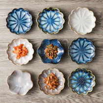 Japanese kiln change small Dish Home creative seasoning dish dip sauce sauce vinegar plate ceramic side dish snack plate