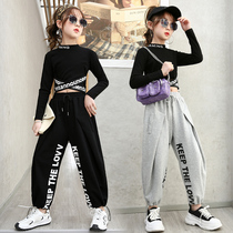 Girl Jazz Dance Street Dance Conqueror Children Hiphop Dew Dance Practice Suit Little Girl Hip Hop Outsuit