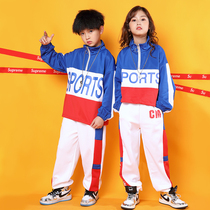 Childrens Street Dance suit Student Games cheerleader Costume Boy Hip Hop Dancer Girl Jazz Dance Out