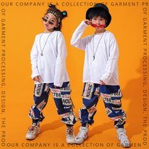Children Street Dance Suit Fall Boy Hip Hop Performance Wear less children hiphop Drum Jazz Dance out of service