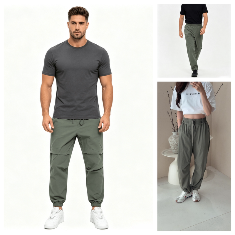 Unisex Spring and Summer Outdoor Casual Elastic Lightweight Breathable Jogging Pants Straight-Leg Trousers Lushi090 084