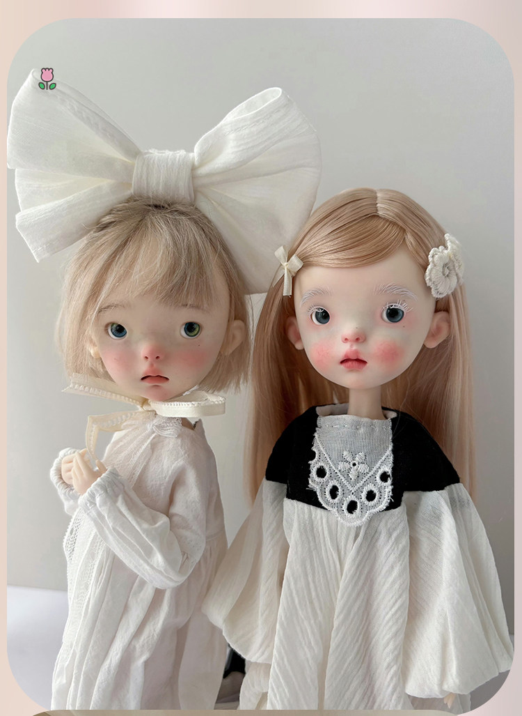 1/6 BJD Doll Landoudou Jointed Flexible Eyes Face Makeup Resin