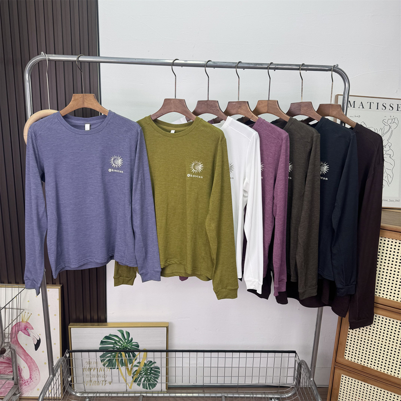 [Training Essential] Versatile Couple's Printed Outdoor Sports Moisture-Wicking Breathable Spring/Summer High-Elastic Quick-Dry Long-Sleeve T-Shirt