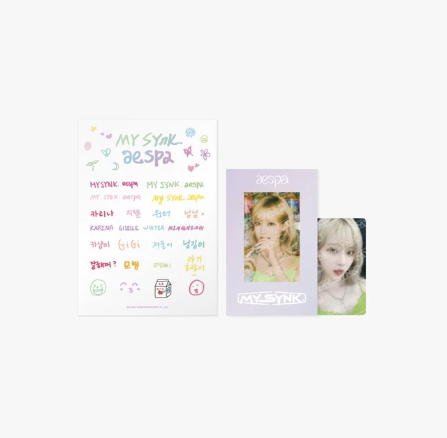 [Spot] 2022 AESPA FM My SYNK Sticker Photo Card Card