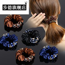 Leather band female tie head bracelet dual-use sausage hair ring head rope simple temperament elegant fried hair new Omori female department
