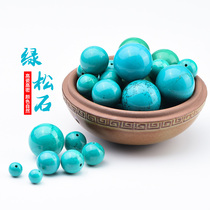 Original Mine Green Pine Stone Loose Bead Accessories Hand Strings Mens Single Round Beads Diamond Stars Moon Bodhi Pearl Buddha Beads