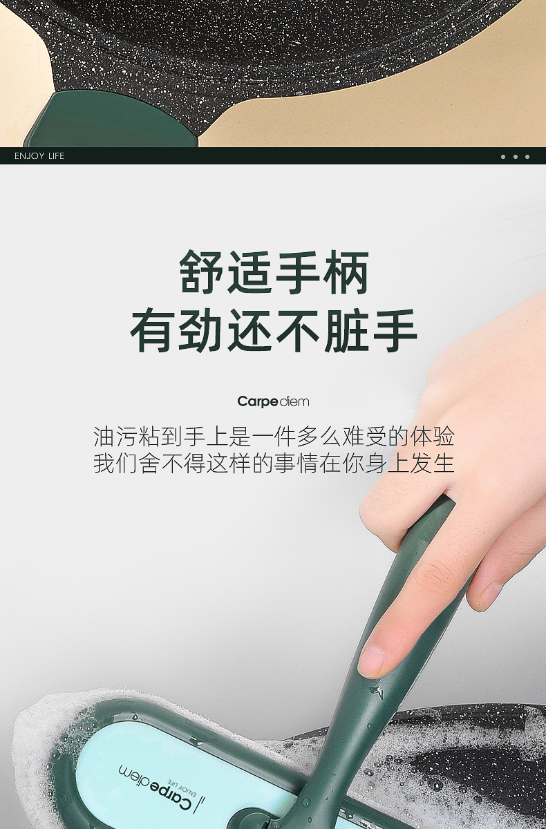 厨房刷子清洁刷墙面去污清洗神器丝瓜络海绵椰棕洗锅碗灶台瓷砖刷 图5