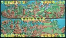 Scans of exquisite carvings of Guanyin ancient buildings lions fortune longevity happiness unicorns children animals characters 5PLIU
