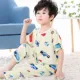 Đồ ngủ cotton lụa trẻ em mùa hè quần ngắn phù hợp với phần mỏng cô gái bé trai đồ ngủ bé trai cotton lụa dịch vụ tại nhà - Pyjama