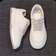 White shoes for girls spring and autumn flat thick soles 2024 popular summer thin breathable new style versatile casual sports sneakers