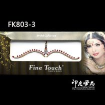 Indian Wind Import Conjoined Brow eyebrows with Bindi forehead Forehead Belly Dance Indian Dance Performance Accessories