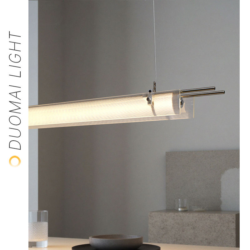 Italian Minimalist Restaurant Chandelier, Linear Dining Table Island Lamp, Modern Bauhaus Long Rainbow Glass Strip Lamp, Bar Counter Lamp Italian Minimalist Restaurant Chandelier, Linear Dining Table Island Lamp, Modern Bauhaus Long Rainbow Glass Strip Lamp, Bar Counter Lamp