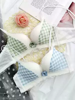 Beauty back bra ultra-thin non-trace bra girl Japanese suit upper chest gathering without steel ring underwear students
