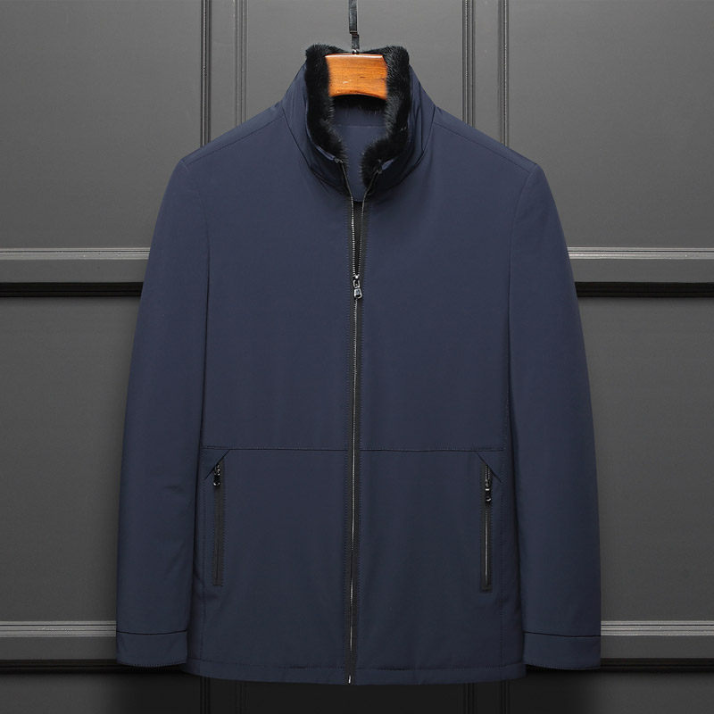 Ni overcomes men's mink whole mink liner fur integrated short-lead mink leather big coat pie overcomes coat fur