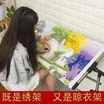 Large super thick reinforced adjustable vertical stainless steel cross stitch shelf cross embroidery frame frame frame embroidery taut clearance sale