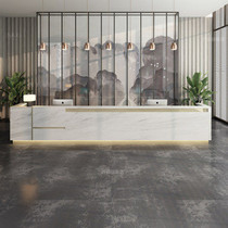Simple and modern company front desk Reception desk Hotel high-end atmosphere Welcome desk Cashier shop bar table