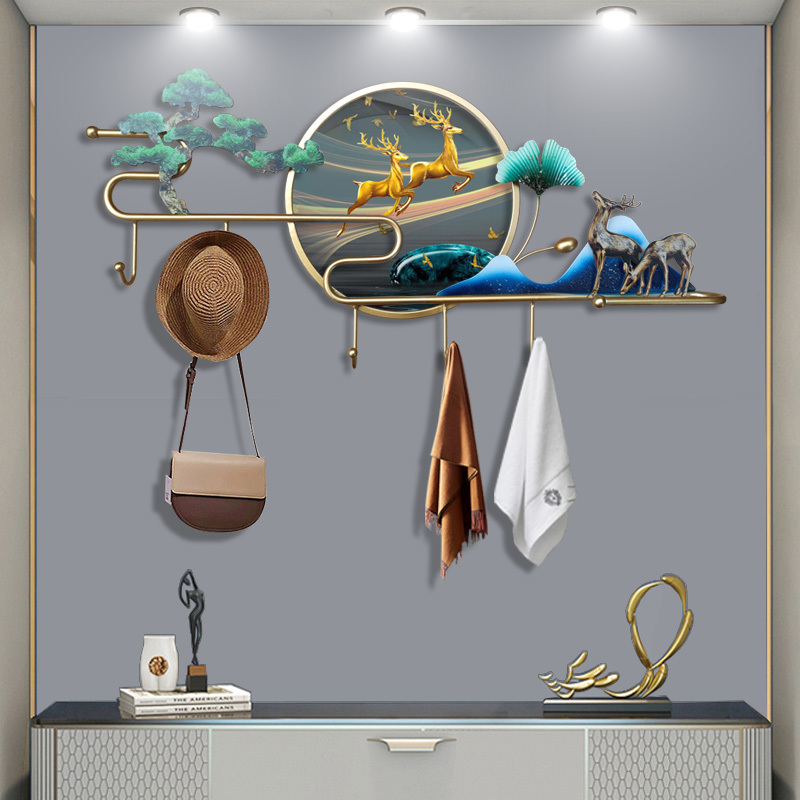 Creative and Luxurious Wall-Mounted Coat Hooks for Entryway, Trendy Tile Wall Hooks with Punch-Free Installation, High-End Clothing Hooks Creative and Luxurious Wall-Mounted Coat Hooks for Entryway, Trendy Tile Wall Hooks with Punch-Free Installation, High-End Clothing Hooks