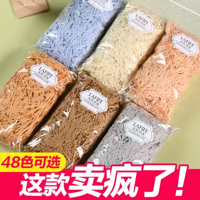 Gift packaging box accessories decorative light ribbon hemp rope light strip with raffia grass custom gift packaging carton custom