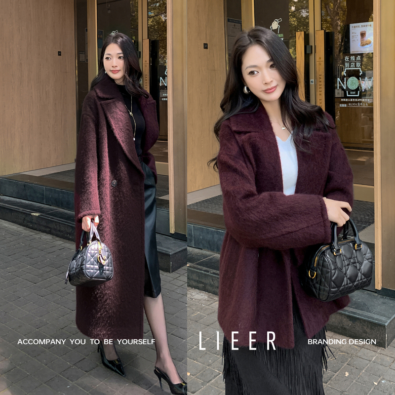 Lieer's "Premium Yak Wool Coat: High-End Rare Yak Wool Fleece Coat from the Plateau, Luxurious and Relaxed Fit Coat with Old Money Style