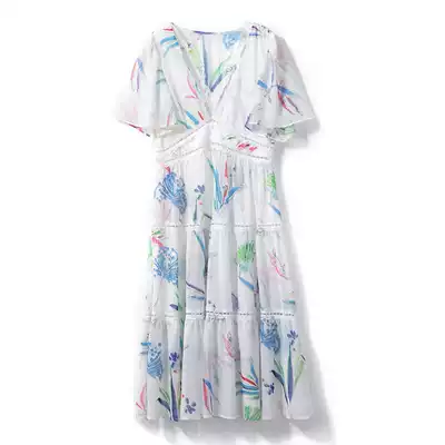 Lier Gaoding LRKS (Gift box skirt)Qiao Qi Sa Xisi Li elegant printed beautiful goddess skirt 1LYZA33