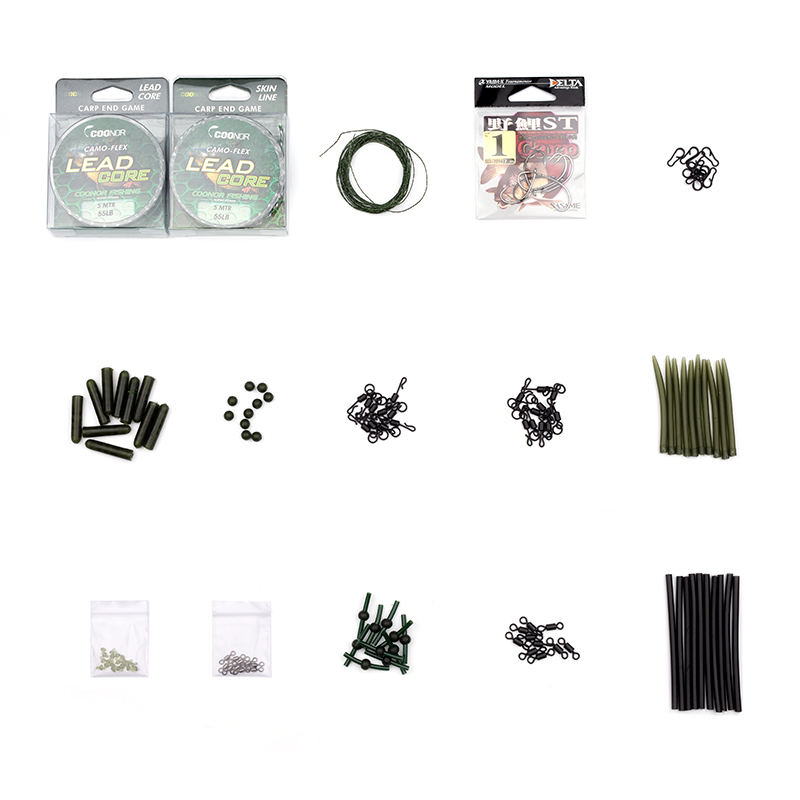 Accessories package Ronio style fishing group full set of smoke fishing fishing fishing fishing fishing Fedeo carp bead giant homemade